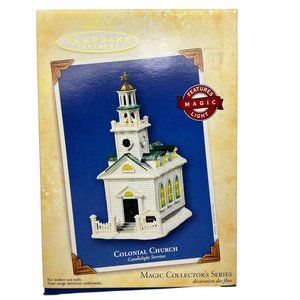 Hallmark Keepsake COLONIAL CHURCH Ornament Magic Collectors Series 2004 NIB